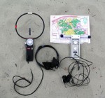 Receivers, headsets and a map