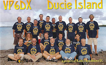 QSL karta VP6DX Ducie Island