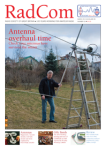 Cover of March 2013 RadCom showing antenna maintenance in progress