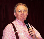 John Dunnington, G3LZQ (SK), seen here in 2010 at the GM DX Convention. Photo courtesy G3TXF.