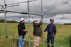Putting up antennas on RSGB VHF National Field Day 2014