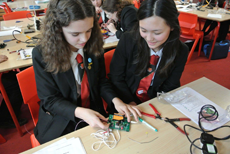 Pairs of students constructed receiver kits