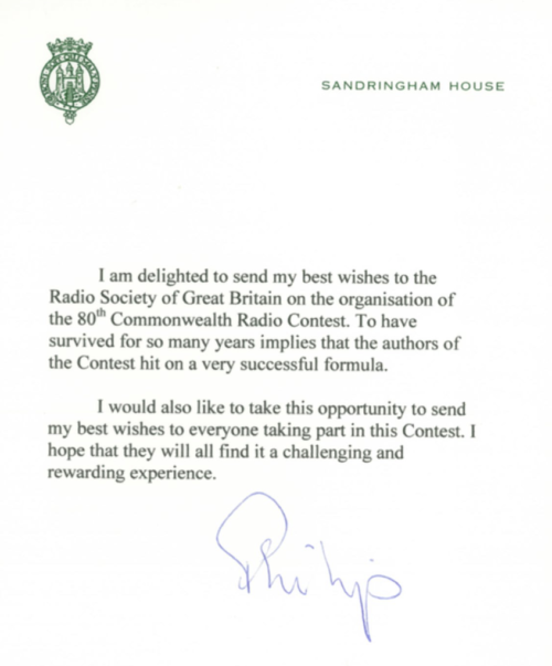 170104 Buckingham Palace reply - Note from HRH Duke of Edinburgh