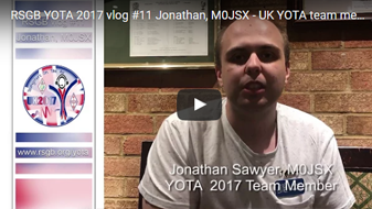RSGB YOTA 2017 vlog #11 Jonathan, M0JSX - UK YOTA team member