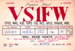 G3MRC VS1FW QSL 1961