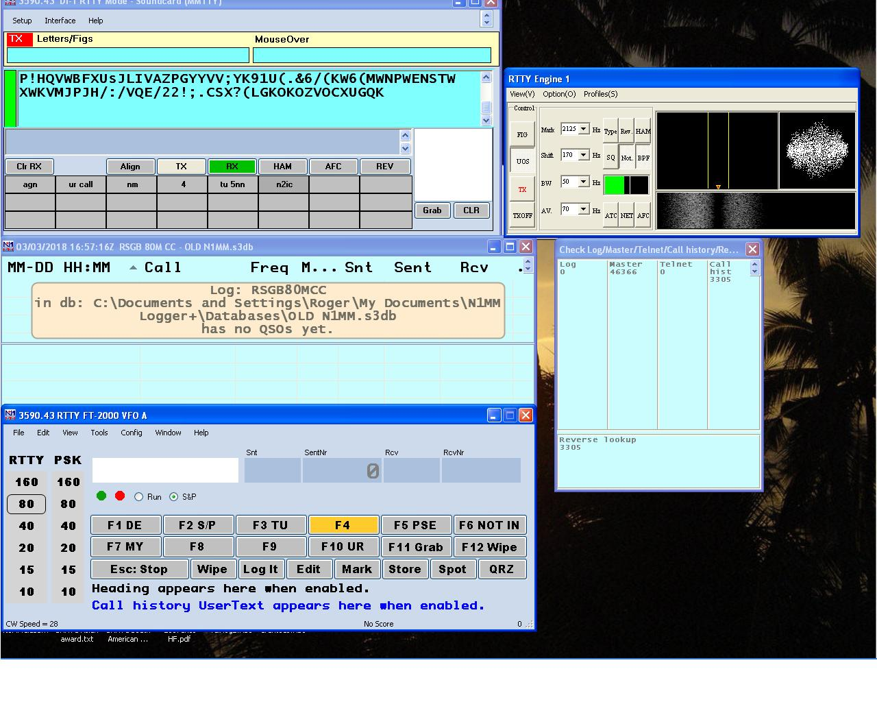 rtty frequencies hf