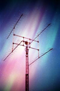 GM4JJJ's interests in amateur radio, astronomy and photography all came together in this extraordinary real-colour image of the Aurora.