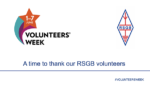 Thank you to all RSGB volunteers