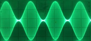 Image of a scope trace in green on black background