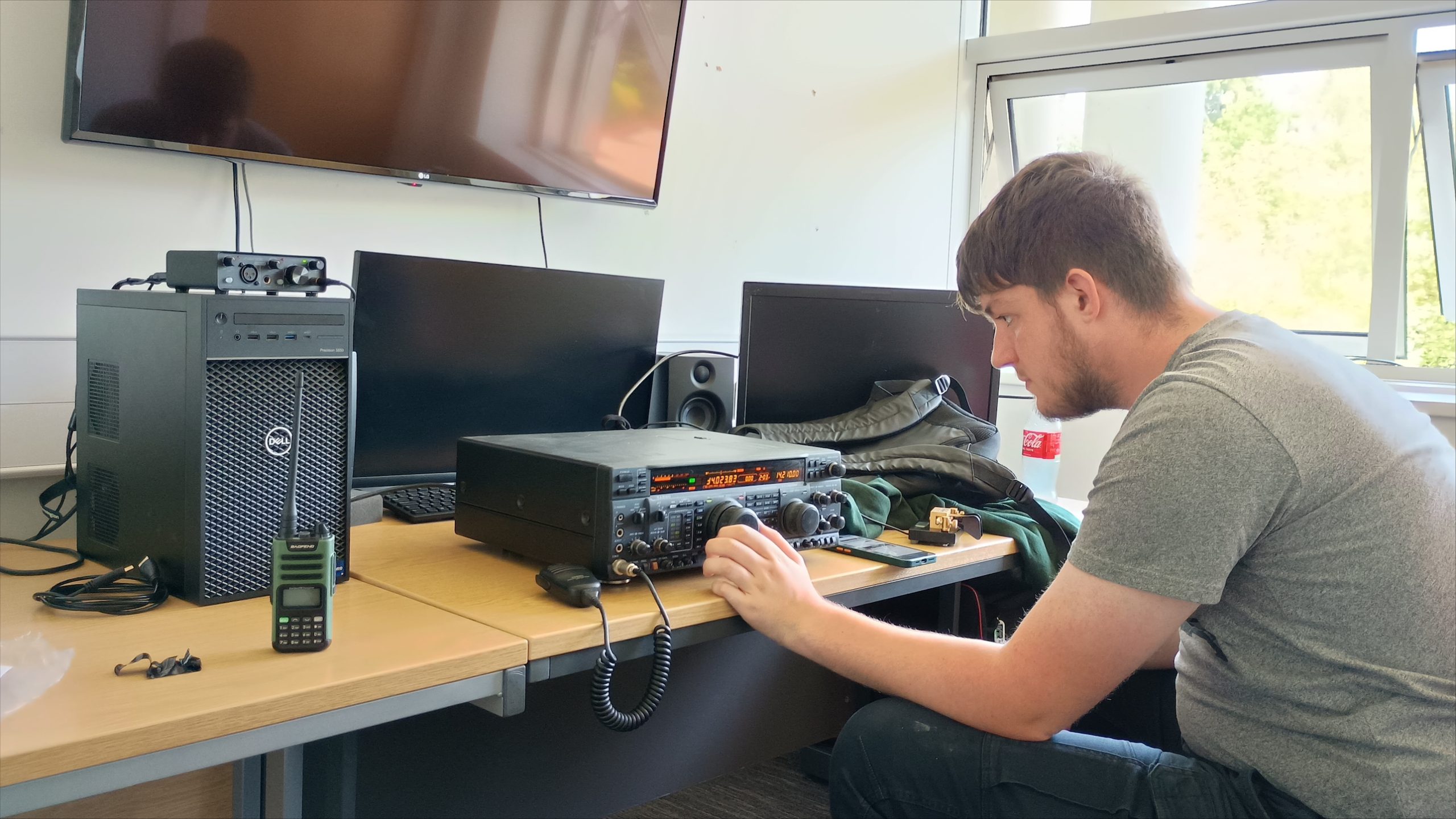  Sam McCutchion, M7UEL in his shack