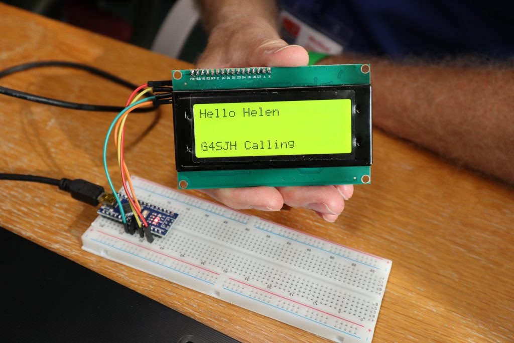 A working display from the 2024 MCU workshop