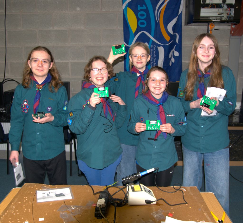 4th Portadown Scouts proudly show their completed kits