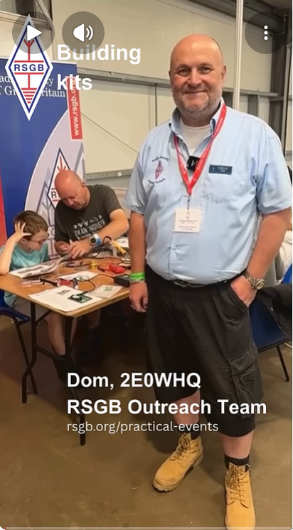 Dom Wilkinson, 2E0WHQ at Hamfest 2025