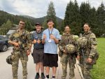 Henry and Tom with some of the Austrian military
